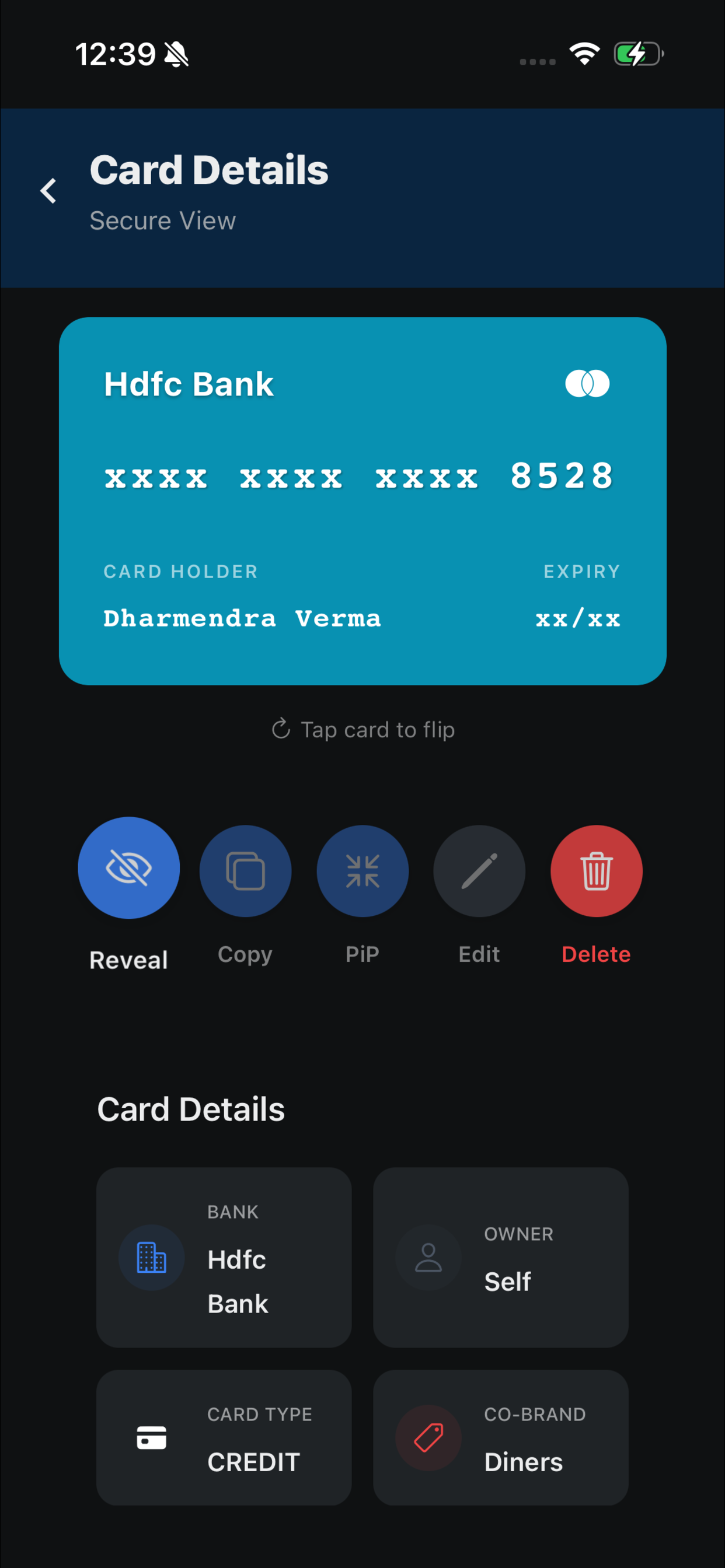Card Details